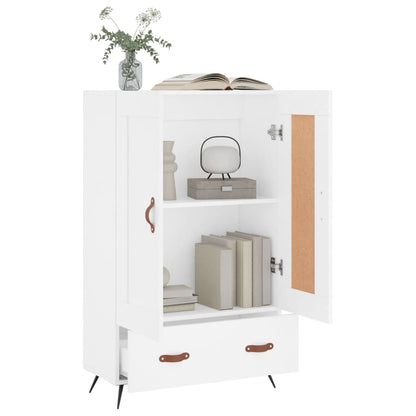 Highboard White 69.5x31x115 cm Engineered Wood