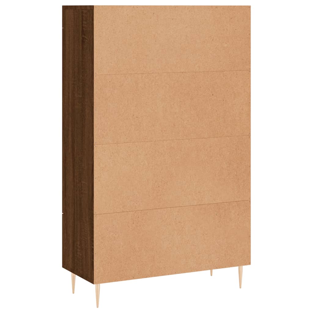 Highboard Brown Oak 69.5x31x115 cm Engineered Wood