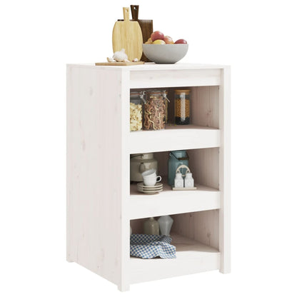 Outdoor Kitchen Cabinet White 55x55x92 cm Solid Wood Pine