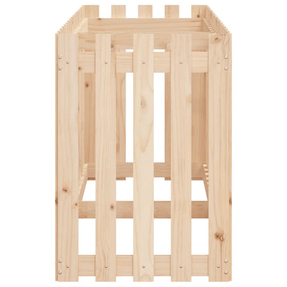 Garden Raised Bed with Fence Design 200x50x70 cm Solid Wood Pine