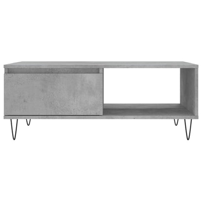 Coffee Table Concrete Grey 90x60x35 cm Engineered Wood
