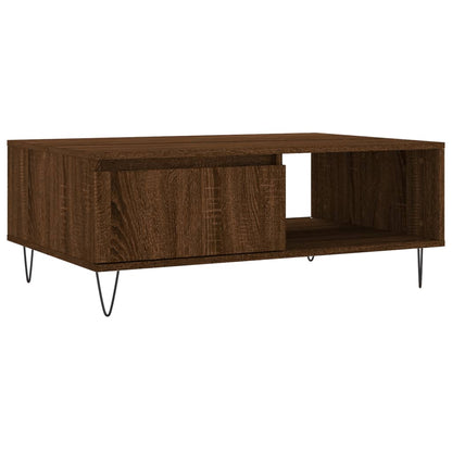 Coffee Table Brown Oak 90x60x35 cm Engineered Wood