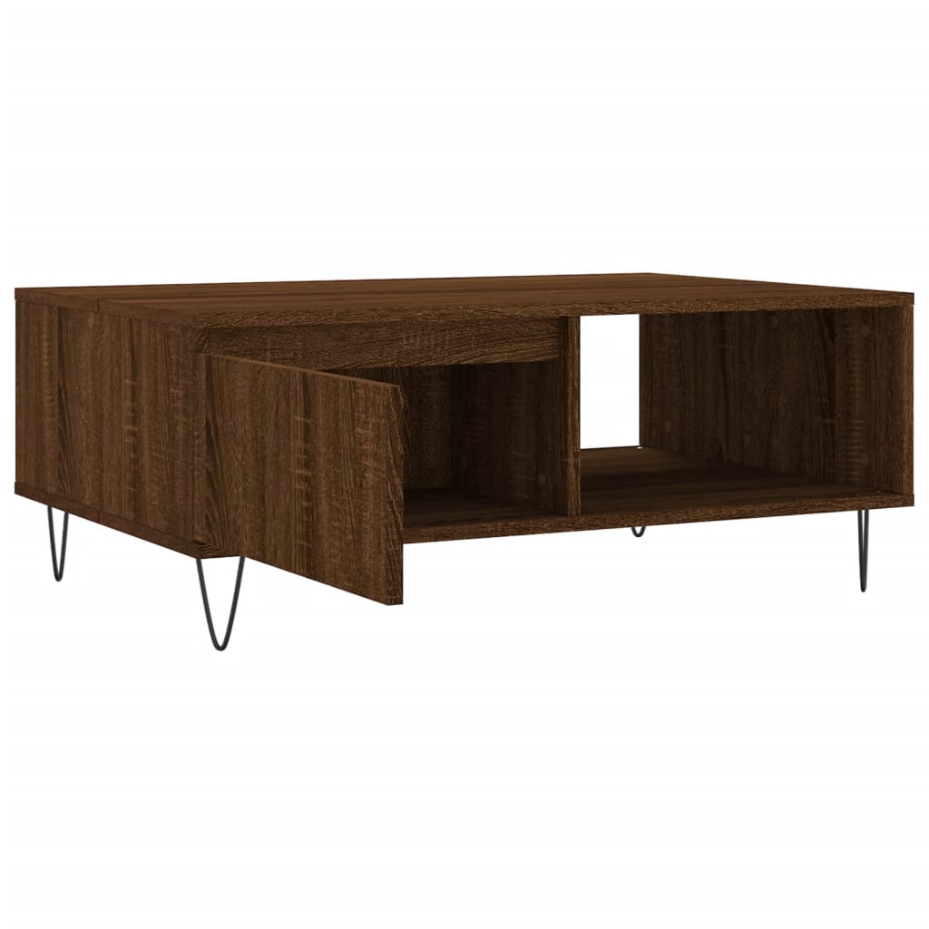 Coffee Table Brown Oak 90x60x35 cm Engineered Wood
