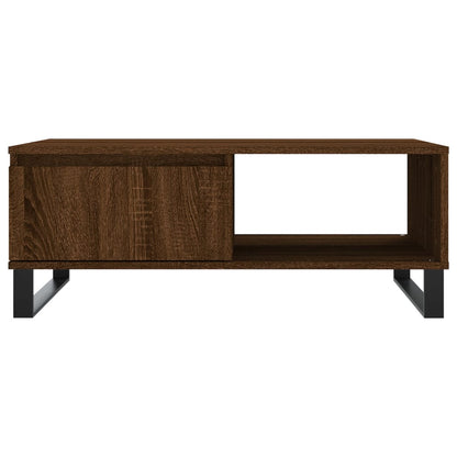 Coffee Table Brown Oak 90x60x35 cm Engineered Wood