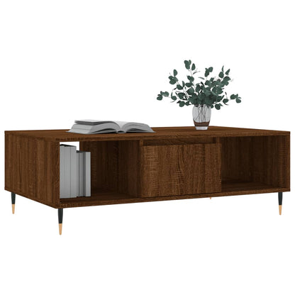 Coffee Table Brown Oak 104x60x35 cm Engineered Wood
