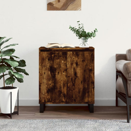 Sideboard Smoked Oak 60x35x70 cm Engineered Wood