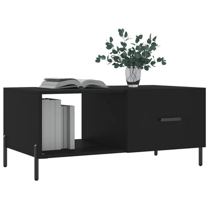 Coffee Table Black 90x50x40 cm Engineered Wood