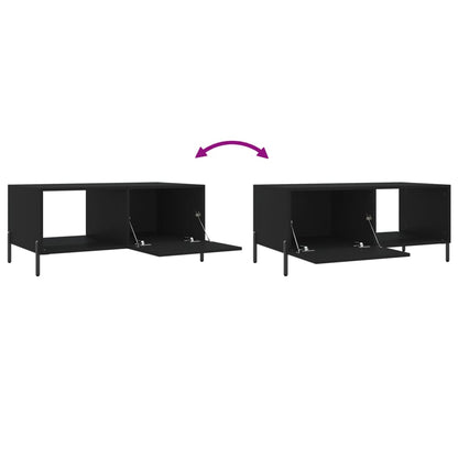 Coffee Table Black 90x50x40 cm Engineered Wood