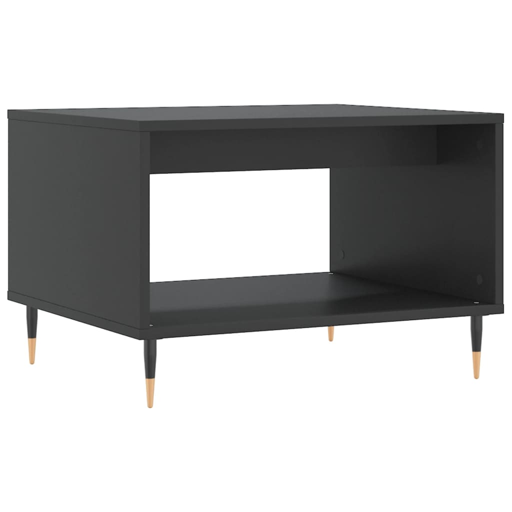 Coffee Table Black 60x50x40 cm Engineered Wood