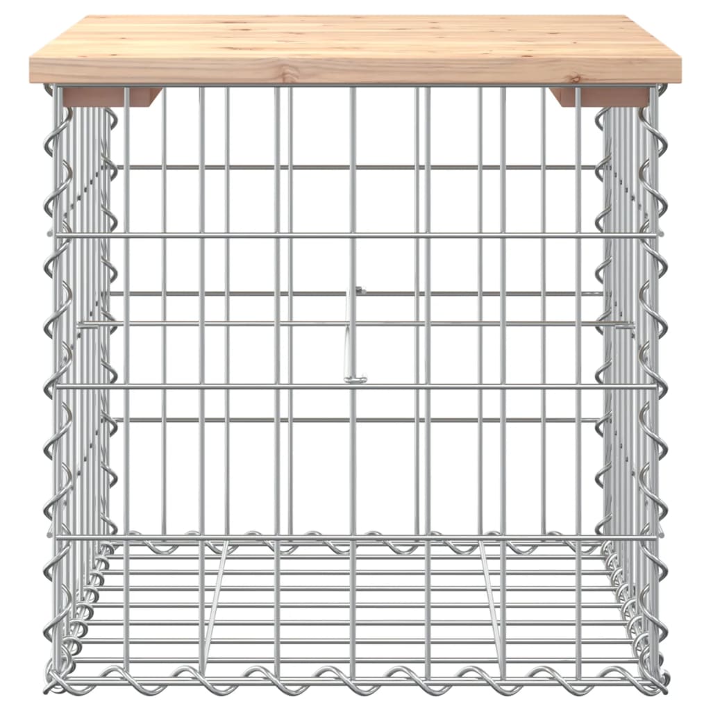 Garden Bench Gabion Design 43x44x42 cm Solid Wood Pine