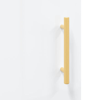 Highboard High Gloss White 69.5x34x180 cm Engineered Wood