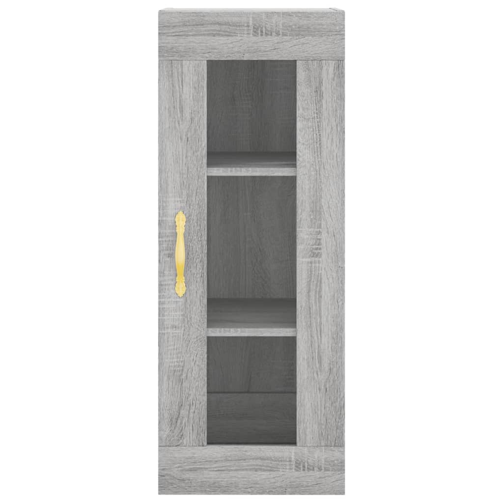 Highboard Grey Sonoma 34.5x34x180 cm Engineered Wood