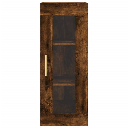 Highboard Smoked Oak 34.5x34x180 cm Engineered Wood