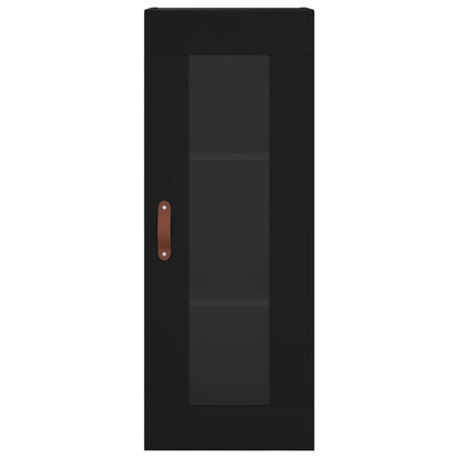 Highboard Black 34.5x34x180 cm Engineered Wood