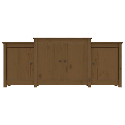 Sideboard Honey Brown 164x37x68 cm Solid Wood Pine