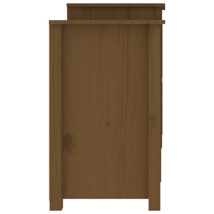 Sideboard Honey Brown 164x37x68 cm Solid Wood Pine