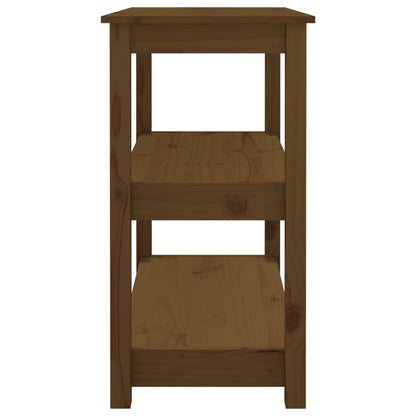 Console Table Honey Brown 80x40x74 cm Solid Wood Pine