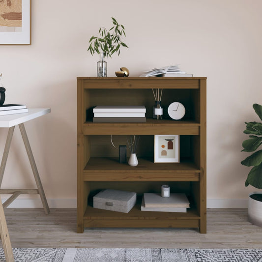 Book Cabinet Honey Brown 80x35x97 cm Solid Wood Pine
