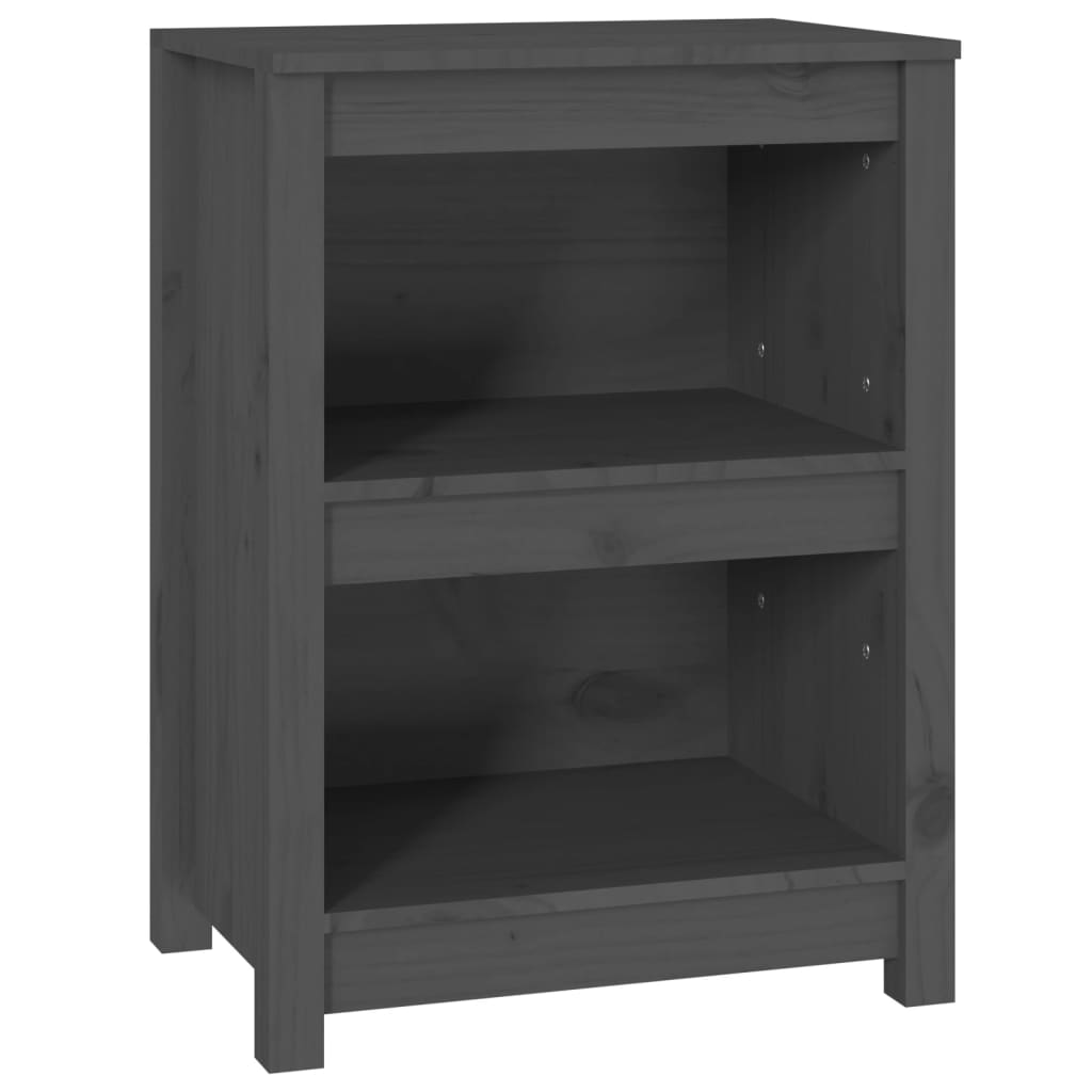 Book Cabinet Grey 50x35x68 cm Solid Wood Pine