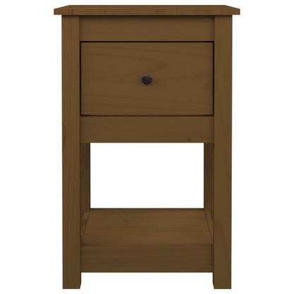 Bedside Cabinet Honey Brown 40x35x61.5 cm Solid Wood Pine