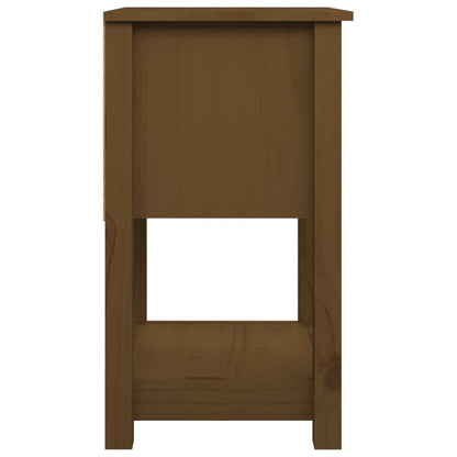 Bedside Cabinet Honey Brown 40x35x61.5 cm Solid Wood Pine