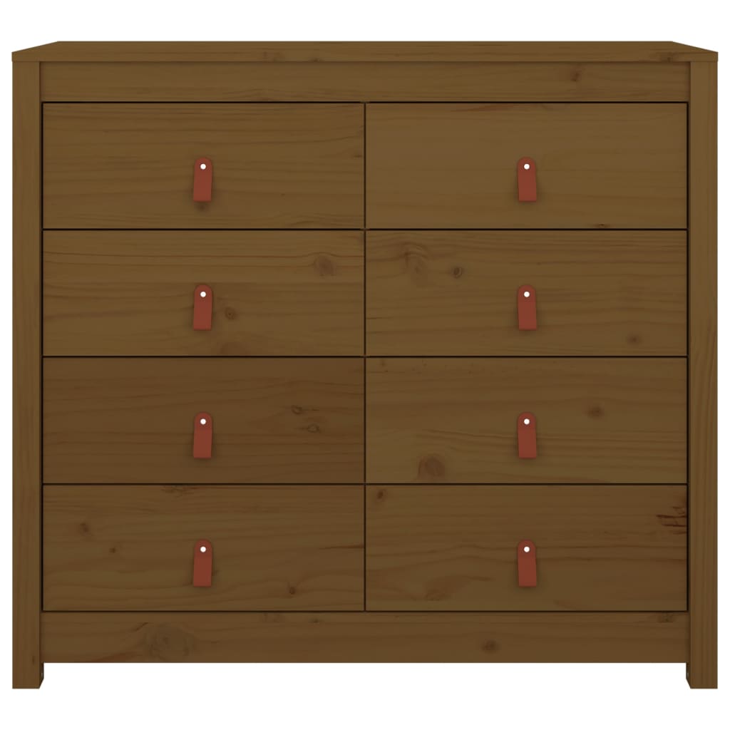 Side Cabinet Honey Brown 100x40x90 cm Solid Wood Pine