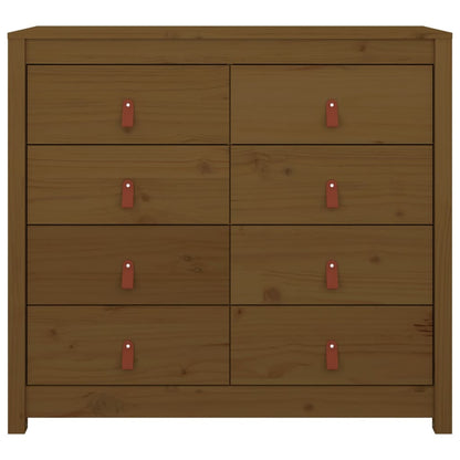 Side Cabinet Honey Brown 100x40x90 cm Solid Wood Pine