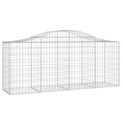 Arched Gabion Baskets 11 pcs 200x50x80/100 cm Galvanised Iron