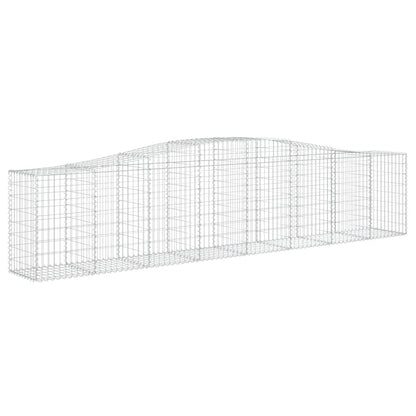 Arched Gabion Baskets 25 pcs 400x50x80/100 cm Galvanised Iron