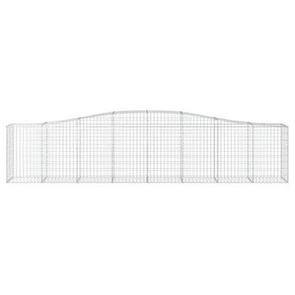Arched Gabion Baskets 25 pcs 400x50x80/100 cm Galvanised Iron
