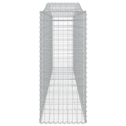 Arched Gabion Baskets 3 pcs 400x50x120/140 cm Galvanised Iron