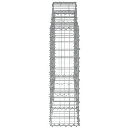 Arched Gabion Baskets 18 pcs 200x30x100/120 cm Galvanised Iron