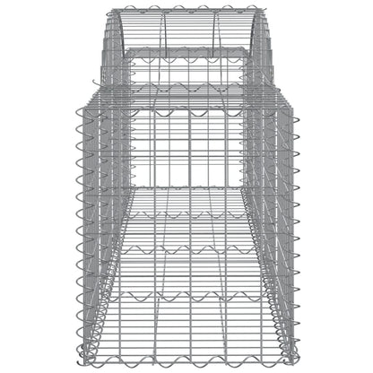 Arched Gabion Baskets 6 pcs 200x50x60/80 cm Galvanised Iron