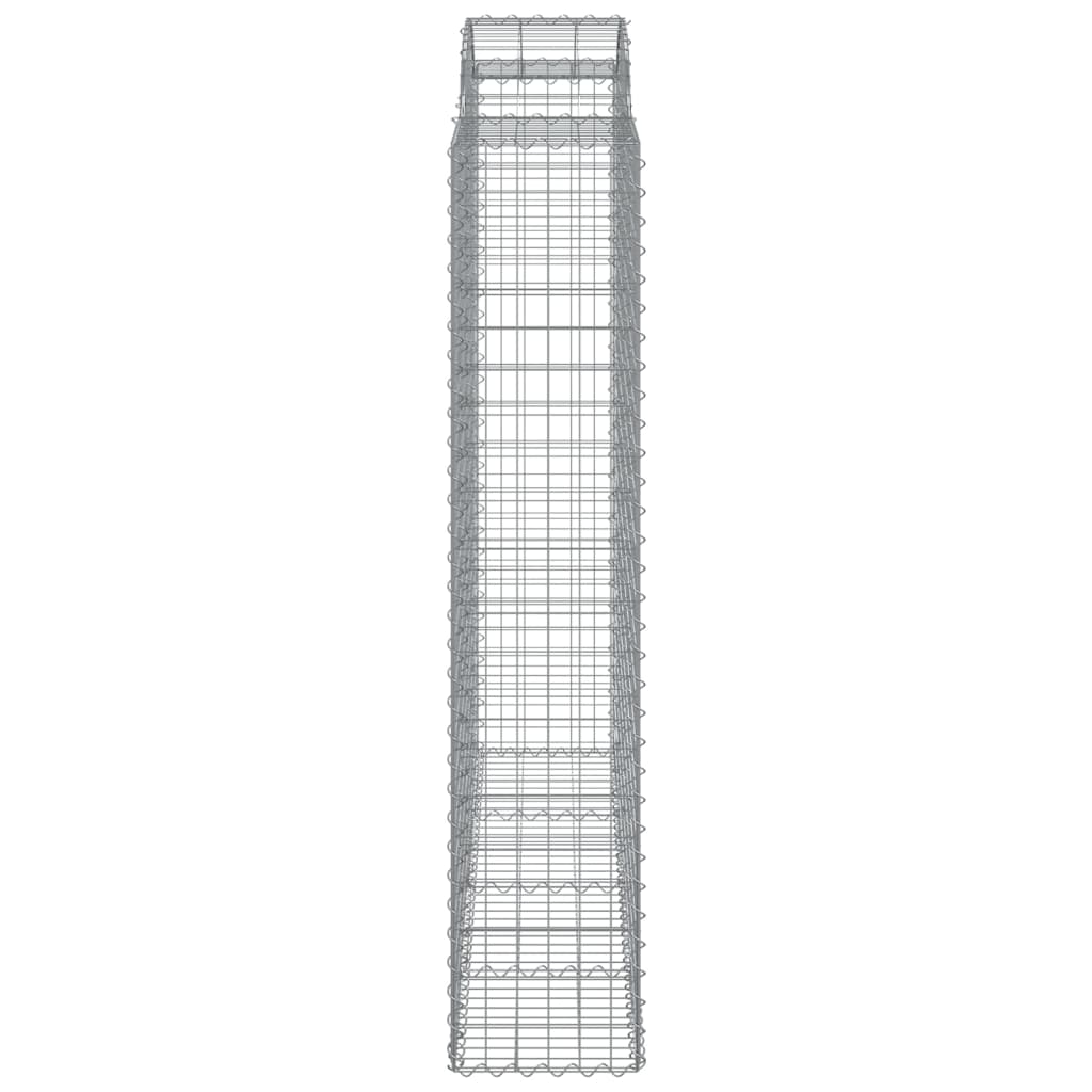 Arched Gabion Baskets 5 pcs 200x50x200/220 cm Galvanised Iron