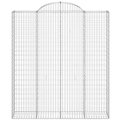 Arched Gabion Baskets 3 pcs 200x50x220/240 cm Galvanised Iron