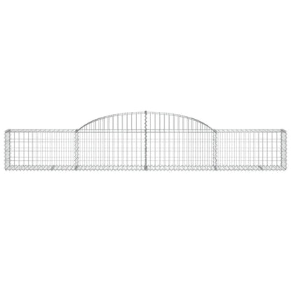 Arched Gabion Baskets 2 pcs 300x30x40/60 cm Galvanised Iron