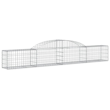 Arched Gabion Baskets 11 pcs 300x30x40/60 cm Galvanised Iron