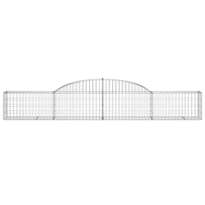 Arched Gabion Baskets 11 pcs 300x30x40/60 cm Galvanised Iron