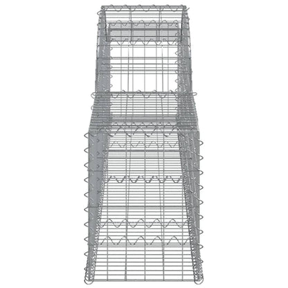 Arched Gabion Baskets 11 pcs 300x30x40/60 cm Galvanised Iron