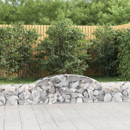 Arched Gabion Baskets 11 pcs 300x30x40/60 cm Galvanised Iron