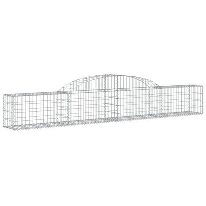 Arched Gabion Baskets 12 pcs 300x30x40/60 cm Galvanised Iron