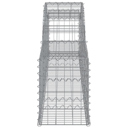 Arched Gabion Baskets 12 pcs 300x30x40/60 cm Galvanised Iron
