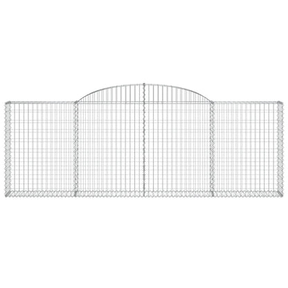 Arched Gabion Baskets 12 pcs 300x30x100/120 cm Galvanised Iron