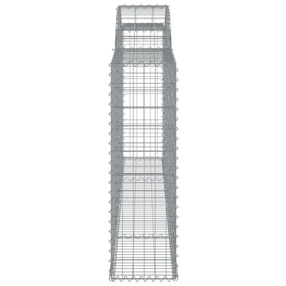 Arched Gabion Baskets 12 pcs 300x30x100/120 cm Galvanised Iron
