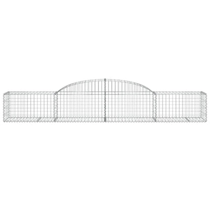 Arched Gabion Baskets 12 pcs 300x50x40/60 cm Galvanised Iron