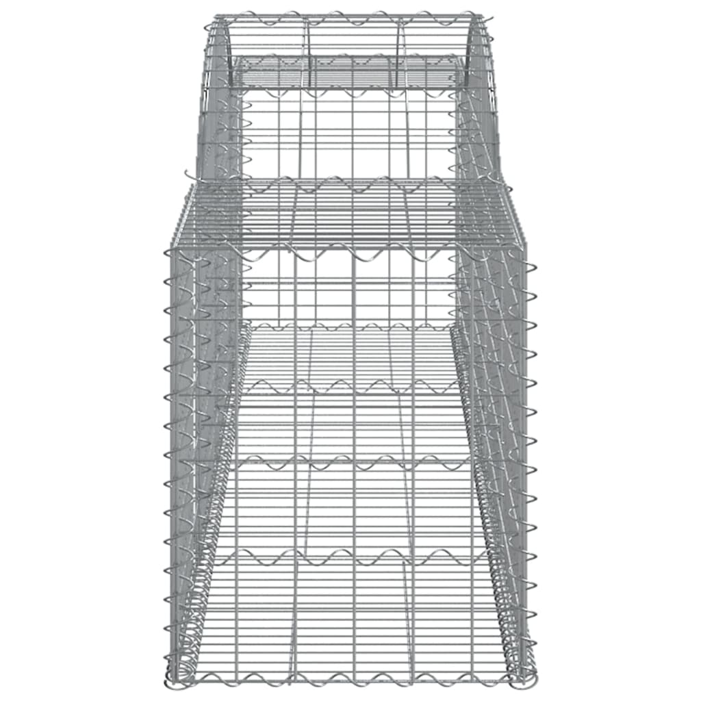 Arched Gabion Baskets 13 pcs 300x50x60/80 cm Galvanised Iron