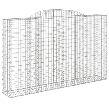 Arched Gabion Baskets 5 pcs 300x50x180/200 cm Galvanised Iron