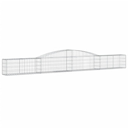 Arched Gabion Baskets 5 pcs 400x30x40/60 cm Galvanised Iron