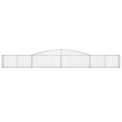 Arched Gabion Baskets 5 pcs 400x30x40/60 cm Galvanised Iron