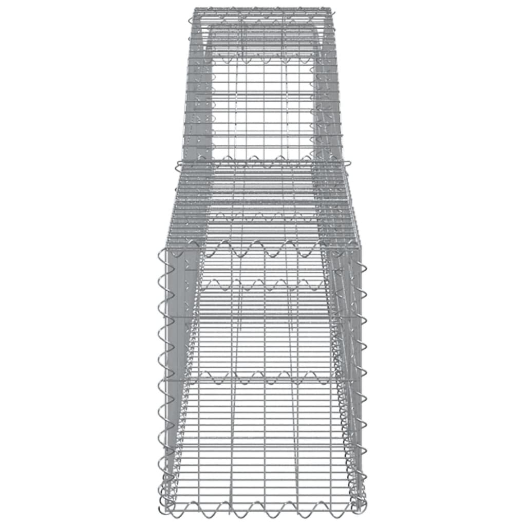 Arched Gabion Baskets 5 pcs 400x30x40/60 cm Galvanised Iron